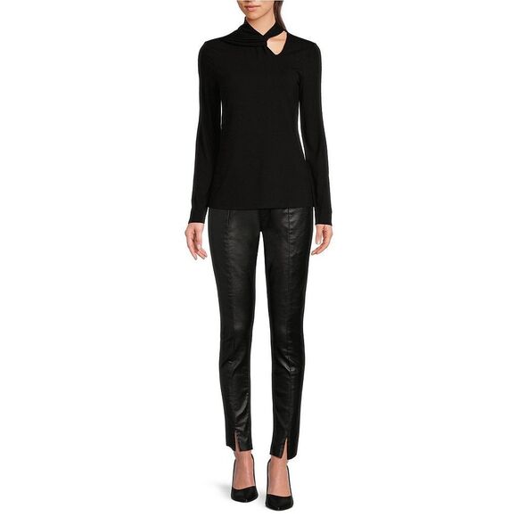 Gibson Latimer Coated Denim Slit Ankle Skinny Leg size 18 NWT - Picture 1 of 6